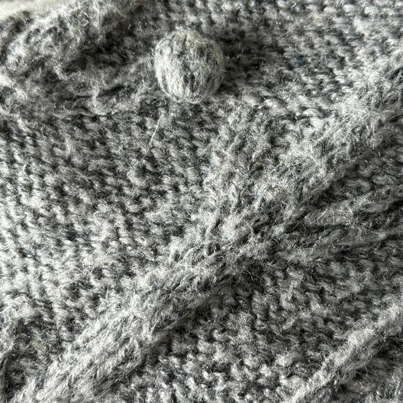 Vintage 90s Y2k Long Cardigan Sweater Gloomy Coquette Cottage Classic Mori Kei L - Picture 7 of 7